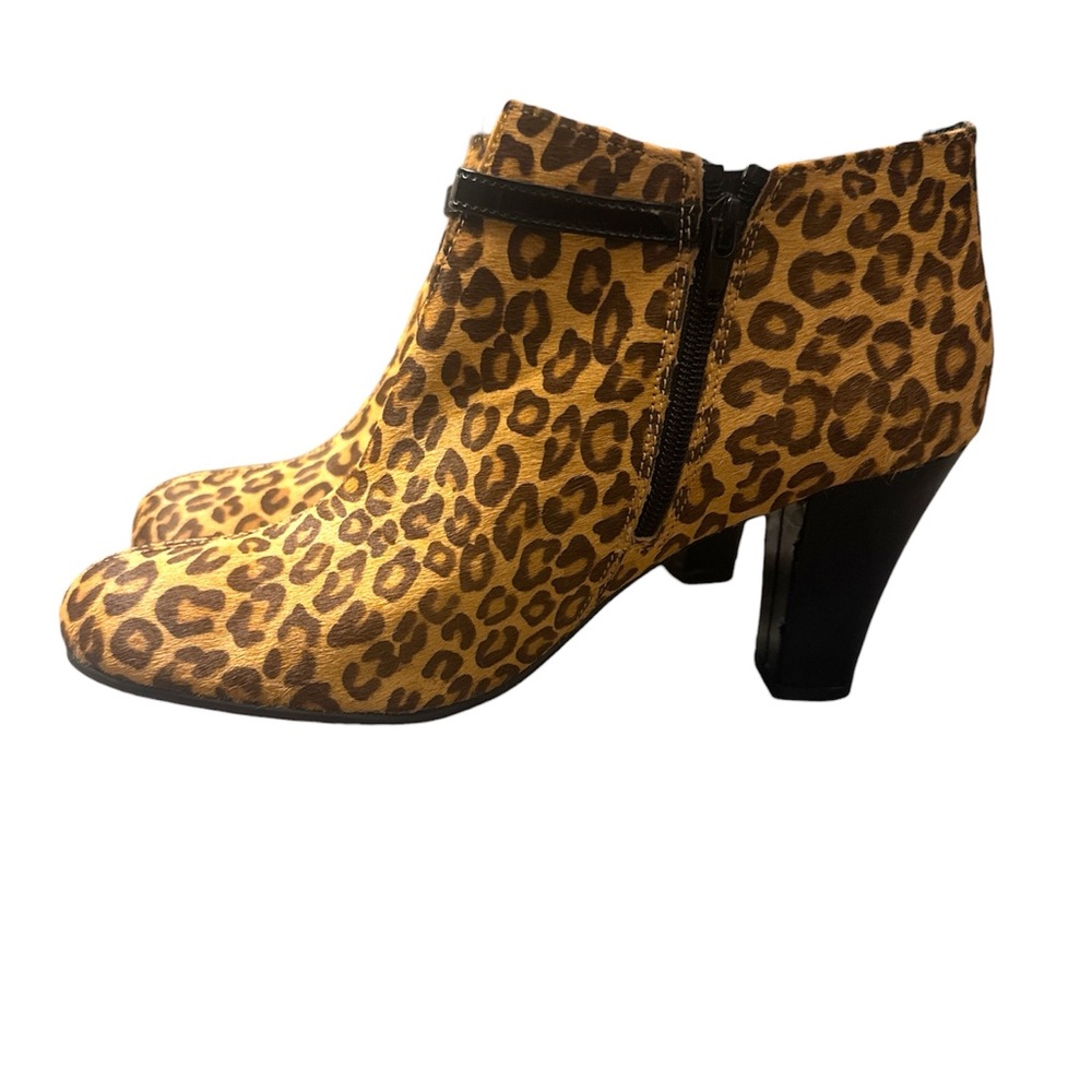 AEROSOLES Animal Print Ankle Booties